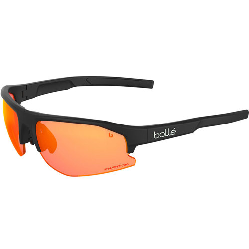 Bolle Bolt 2.0 Photochromic Sunglasses, Black Matte/Phantom Brown Red